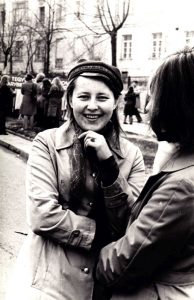 Studentė. Prieš Gegužės 1-osios demonstraciją. 1974 m.