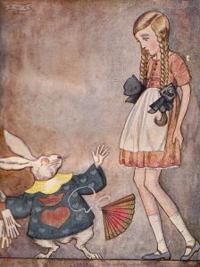 F. W. Roth iliustr. liustr. iš kn. Lewis Carroll. „Alice im Wunderland“, Würzburg-Aumühle, 1922
