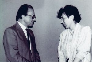 Martynas Vainilaitis ir Aldona Ruseckaitė. 1986 m. Martynas Vainilaitis ir Aldona Ruseckaitė. 1986 m.
