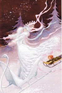 „Sniego karalienė“. Rudolfo Koivu iliustr.