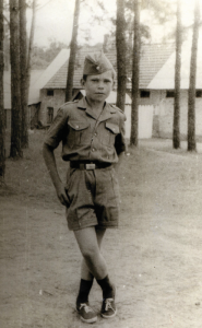 Jaunasis milicininkų draugas  V. Braziūnas. Apie 1964 m.