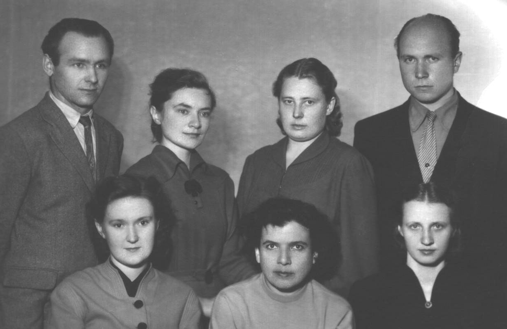 VU germanistų kursas su dėstytoja Ina Meiksinaite, 1957 m. 