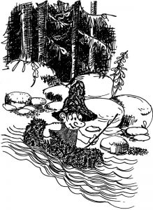 O. Proislerio iliustracija savo knygai apie nykštuką Hiorbį