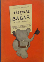 Pirmasis knygos apie dramblį Babarą leidimas. 1931 m.