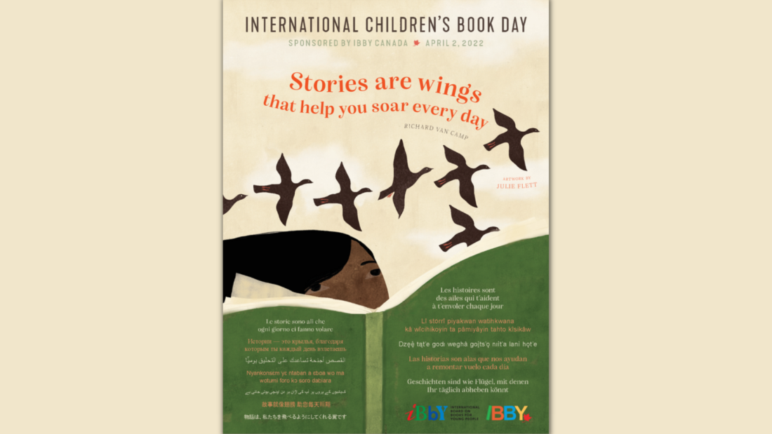 2022 m. Tarptautinės vaikų knygos dienos plakatas