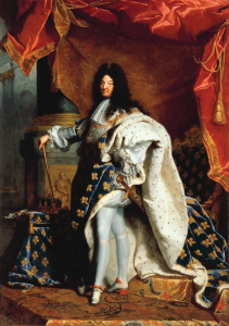  Hyacinthe‘o Rigaud'o tapybos darbas, vaizduojantis Prancūzijos karalių Liudviką XIV (1638–1715). 1701 m. 