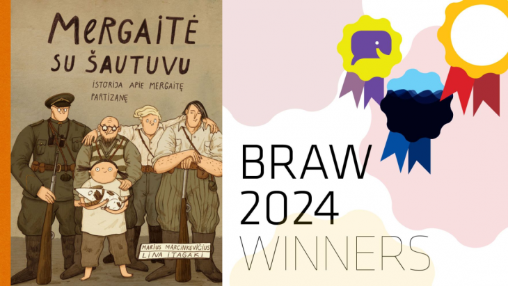 Knyga „Mergaitė su šautuvu: istorija apie mergaitę partizanę“ pelnė „Bologna Ragazzi“ apdovanojimą – specialų paminėjimą komiksų kategorijoje