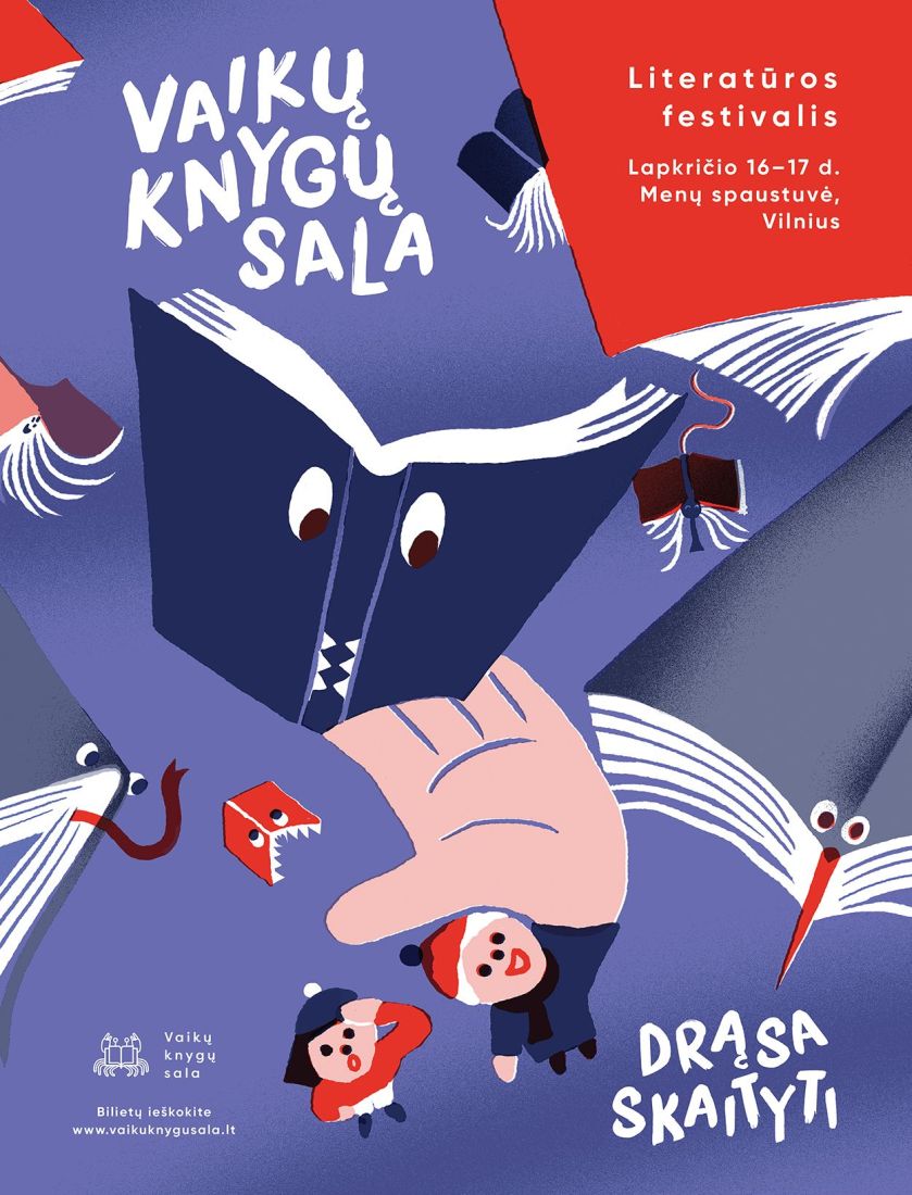 Festivalio „Vaiku knygų sala“ plakatas / Nuotr. organizatorių Festivalio „Vaiku knygų sala“ plakatas / Nuotr. organizatorių